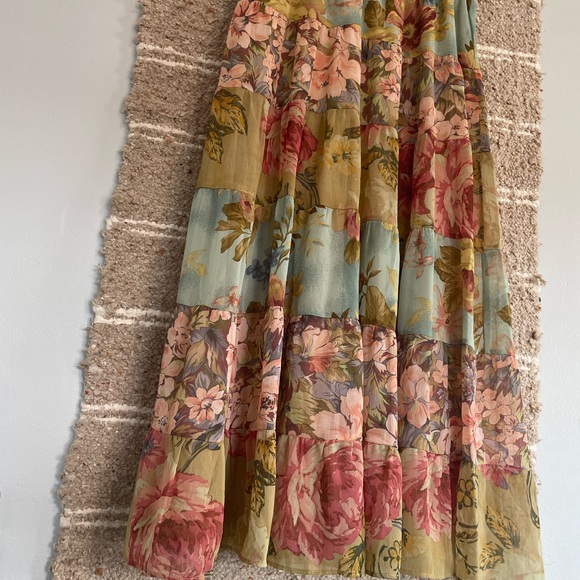 Coldwater Creek Floral Printed Maxi Boho Skirt - Picture 3 of 6